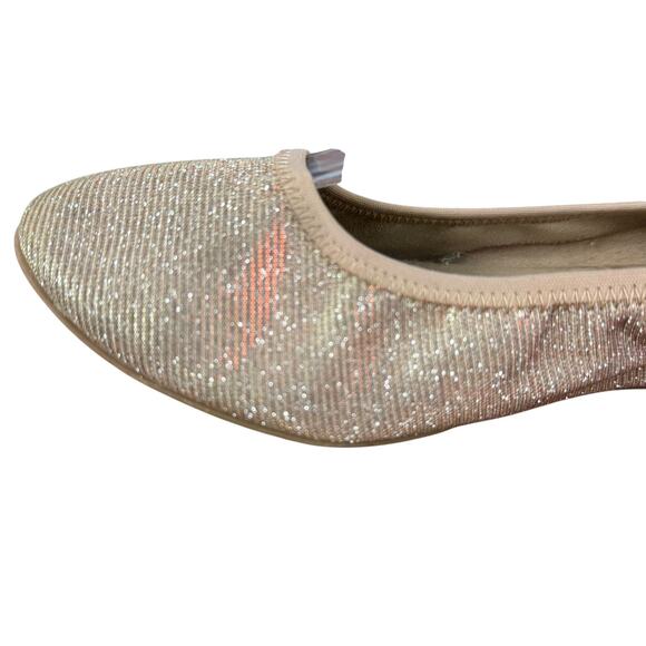 Steve Madden Bamba Metallic Nude Blush Round Toe Ballet Flats Shoes sz 8.5 M - Picture 5 of 16